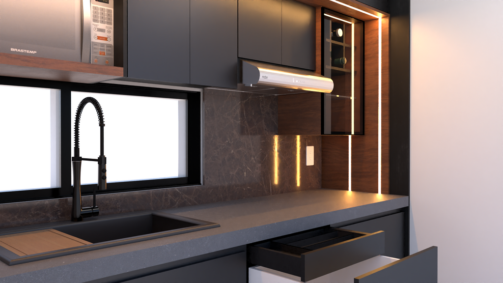 Cocina Integral Elegance compact LED