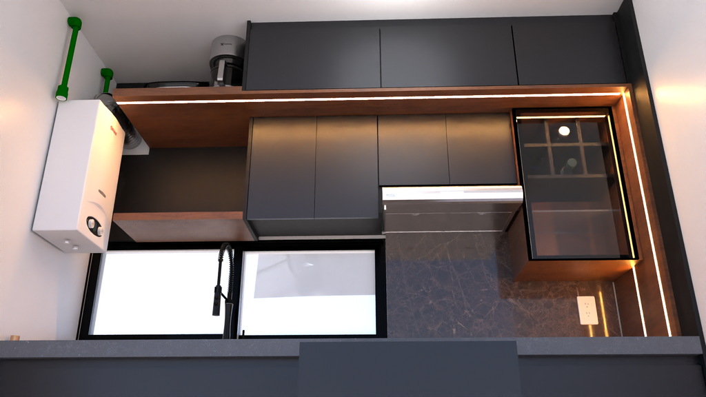 Cocina Integral Elegance compact LED